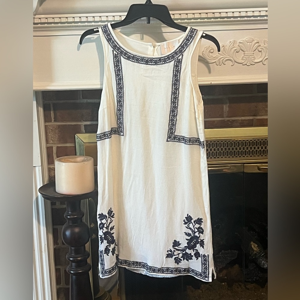 EUC Sleeveless Dress with embroidered detail